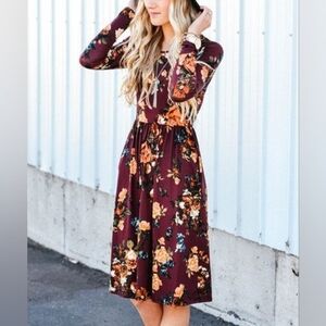 Floral Long Sleeve Dress